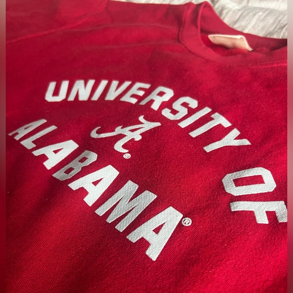University of Alabama Crimson Red MV Sport ProWeave “Crimson Tide” CrewNeck - Picture 2 of 7